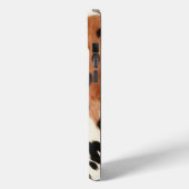 Brown Cream Animal Cowhid Case-Mate iPhone Hülle (Rückseite / Links)