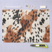 Brown Cream Animal Cowhid Seidenpapier (Handwerk)