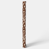 Brown Cream Beige Abstract Pattern Samsung Galaxy Hülle (Linke Seite)