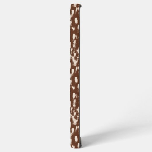 Brown Cream Beige Abstract Pattern Samsung Galaxy Hülle (Linke Seite)