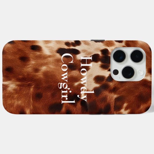 Brown Cream Black Cowhide Case-Mate iPhone Hülle (Rückseite (Horizontal))