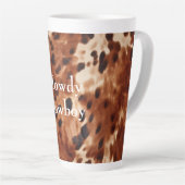 Brown Cream Black Cowhide Milchtasse (Rechte Ecke)