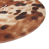 Brown Cream Black Cowhide Schneidebrett (Ecke)