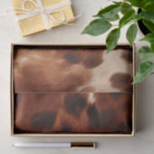Brown Cream Black Cowhide Seidenpapier (Geschenk)