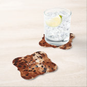 Brown Cream Black Cowhide Untersetzer (Vor Ort)