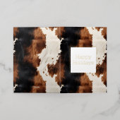 Brown Cream Black Southwest Cowhide Weihnachten (Äußere Ablage)