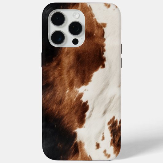 Brown Cream Black Südwest Cowhide Case-Mate iPhone Hülle (Rückseite)