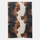 Brown Cream Black Südwest Cowhide Geschirrtuch (Vertikal)