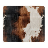 Brown Cream Black Südwest Cowhide Schneidebrett (Vorderseite)