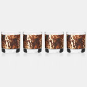 Brown Cream Black Südwest Cowhide Whiskyglas (Vorderseite)
