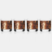 Brown Cream Black Südwest Cowhide Whiskyglas (Links)