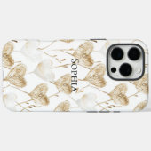 Brown Cream Boho Hearts Case-Mate iPhone Hülle (Rückseite (Horizontal))