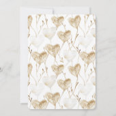 Brown Cream Boho Hearts Geburtstag Einladung (Rückseite)