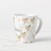 Brown Cream Boho Hearts Milchtasse (Rechte Ecke)