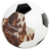 Brown Cream Cowhide Fußball (Dreiviertel)