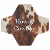 Brown Cream Cowhide Fußball (Flach)
