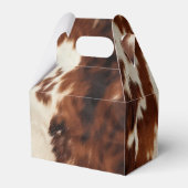 Brown Cream Cowhide Geschenkschachtel (Vorderseite)