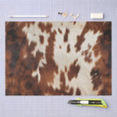 Brown Cream Cowhide Seidenpapier (Handwerk)