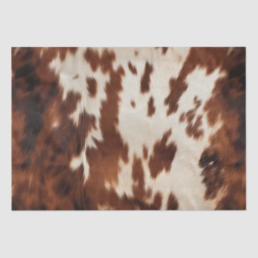 Brown Cream Cowhide Seidenpapier (Vorderseite)