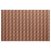 Brown Cream Cowhide Stoff (Yard (91,4 cm))