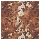 Brown Cream Cowhide Stoff (Nahaufnahme)