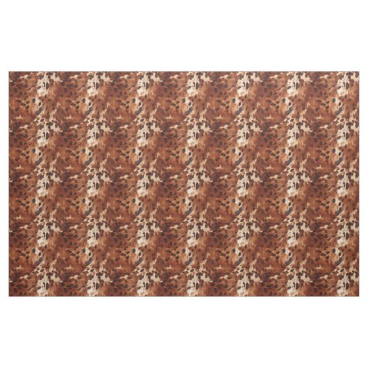 Brown Cream Cowhide Stoff (Fat Quarter (45,7 x 55,9 cm))