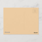 BROWN CREAM GIRAFFE TIERPATTERGESTALTUNG WAL POSTKARTE (Rückseite)