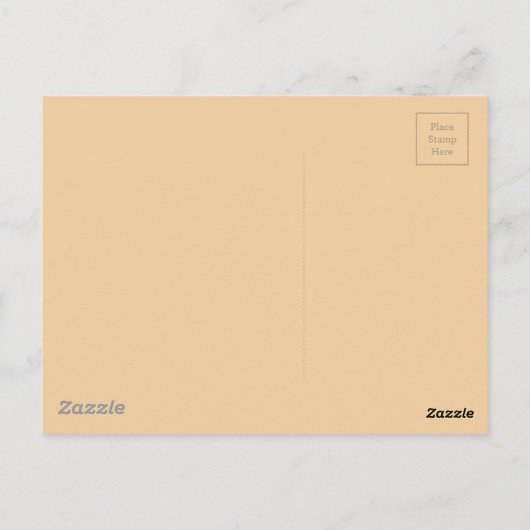 BROWN CREAM GIRAFFE TIERPATTERGESTALTUNG WAL POSTKARTE (Rückseite)