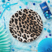 Brown Cream Leopard Pappteller (Party)