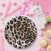 Brown Cream Leopard Pappteller (Party)