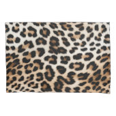 Brown Cream Leopard Print Kissenbezug (Vorderseite-Links)