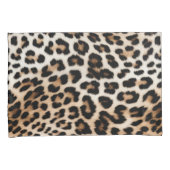 Brown Cream Leopard Print Kissenbezug (Vorderseite-Rechts)