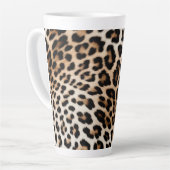 Brown Cream Leopard Print Milchtasse (Linke Ecke)