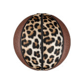 Brown Cream Leopard Print Mini Basketball (Vertikal)