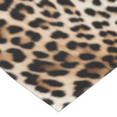 Brown Cream Leopard Print Tischdecke (Schrägansicht)