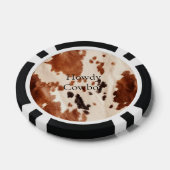 Brown Cream Southwest Cowhide Christmas Pokerchips (Einzeln)