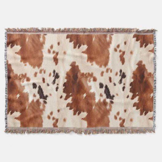 Brown Cream Southwest Cowhide   Decke (Vorderseite)