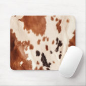 Brown Cream Southwest Cowhide Mousepad (Mit Mouse)