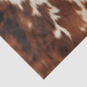 Brown Cream Western Cowhide Seidenpapier (Ausschnitt)
