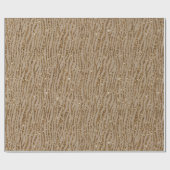 Brown Cream Zebra Animal Print Glitzer Geschenkpapier (Flach)