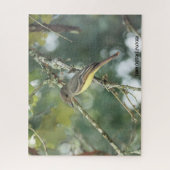 Brown Crested Flycatcher, Vogelliebhaber Puzzle (Vertikal)