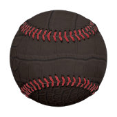 Brown Crocodile Skin Print Baseball (Rückseite)