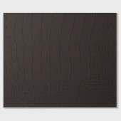 Brown Crocodile Skin Print Geschenkpapier (Flach)