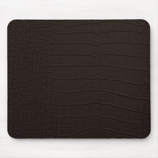 Brown Crocodile Skin Print Mousepad (Vorne)
