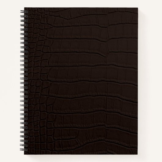 Brown Crocodile Skin Print Notizblock (Vorderseite)