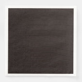 Brown Crocodile Skin Print Serviette (Vorderseite)