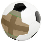 Brown Cross Soccer Ball (Dreiviertel)