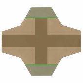 Brown Cross Soccer Ball (Flach)