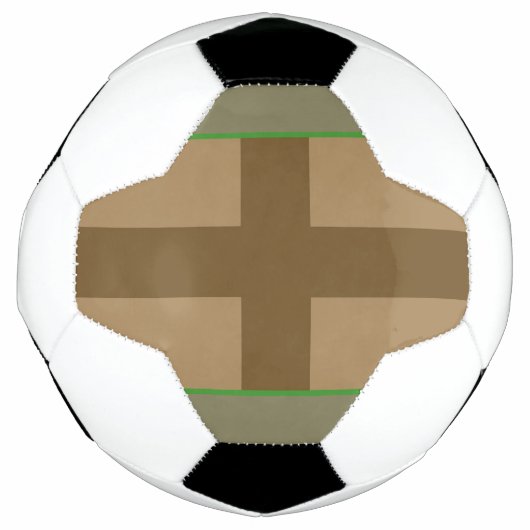 Brown Cross Soccer Ball (Vorderseite)