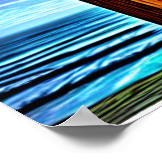 Brown Cross von Waves Poster (Ecke)